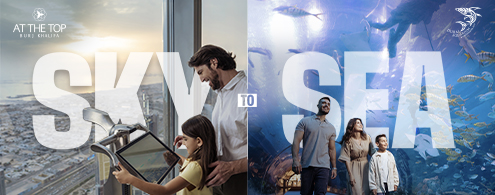Dubai Aquarium & Underwater Zoo + At the Top, Burj Khalifa