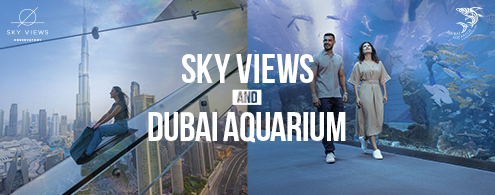 Dubai Aquarium + Sky Views Combo