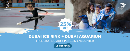 Dubai Ice Rink + Dubai Aquarium Combo